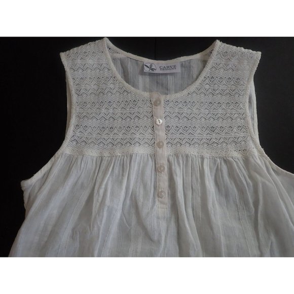 Carve Designs‎ Top Women S Organic Cotton Lace Sleeveless Casual - Picture 6 of 6